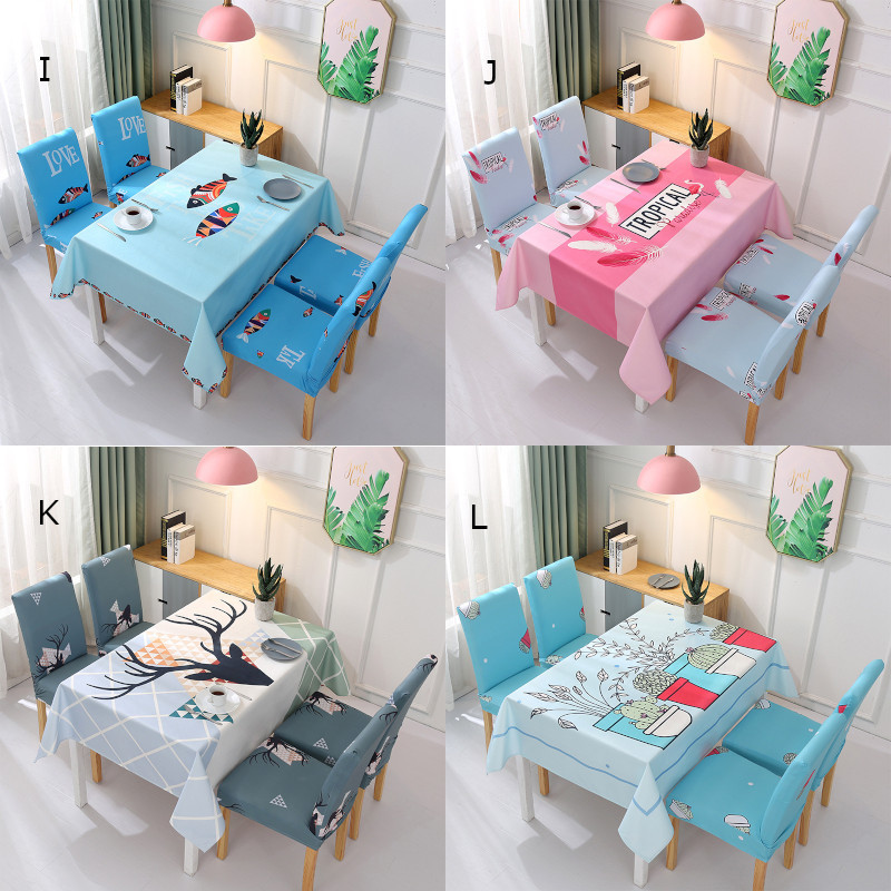 Club Forest テーブルクロス 食卓 長方形 おしゃれ かわいい イラスト ロゴ入り 華やか ダイニング 雑貨 子供が喜ぶ