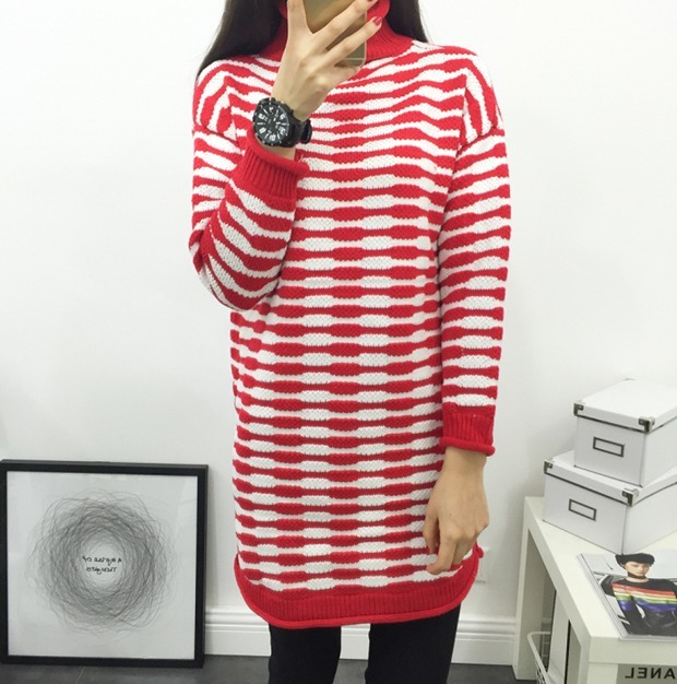 Club Forest タートルニットワンピース タートルネックワンピース 長袖ワンピース ミニワンピース ミニ丈ワンピース バイカラーワンピース レディース 秋冬 白 黒 シンプル 大人ゆったり きれいめ カジュアル